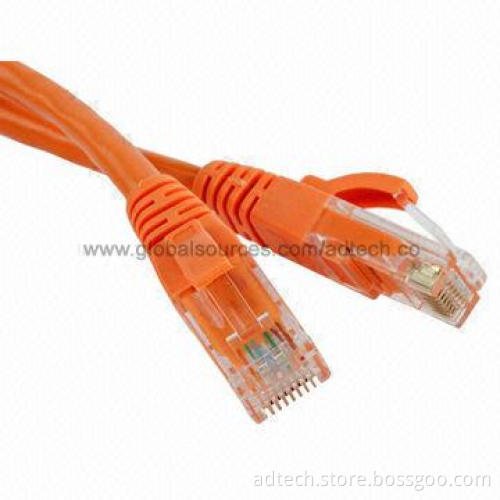 Molded Boot CAT5e Patch Cable UL-approved in PVC